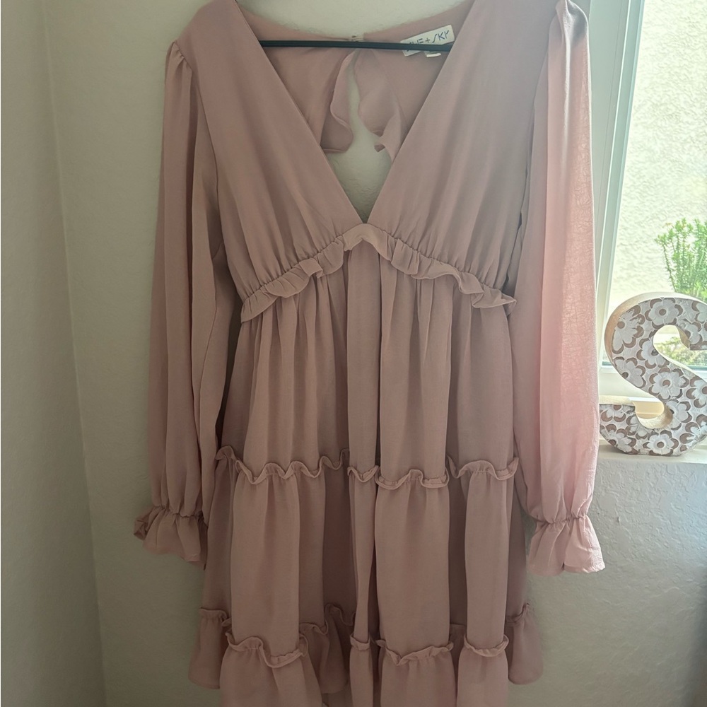 Pinkblush Pink Ruffled Maternity Dress